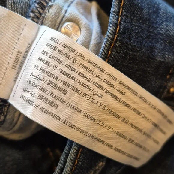 Men's Abercrombie Slightly Distressed Felix Super Skinny Stretch Jeans, 28x29 - Picture 14 of 14